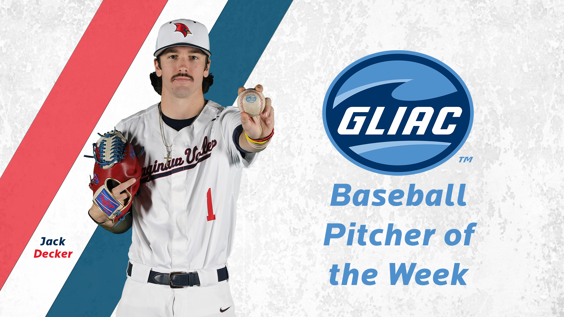 Jack Decker Named GLIAC Pitcher of the Week