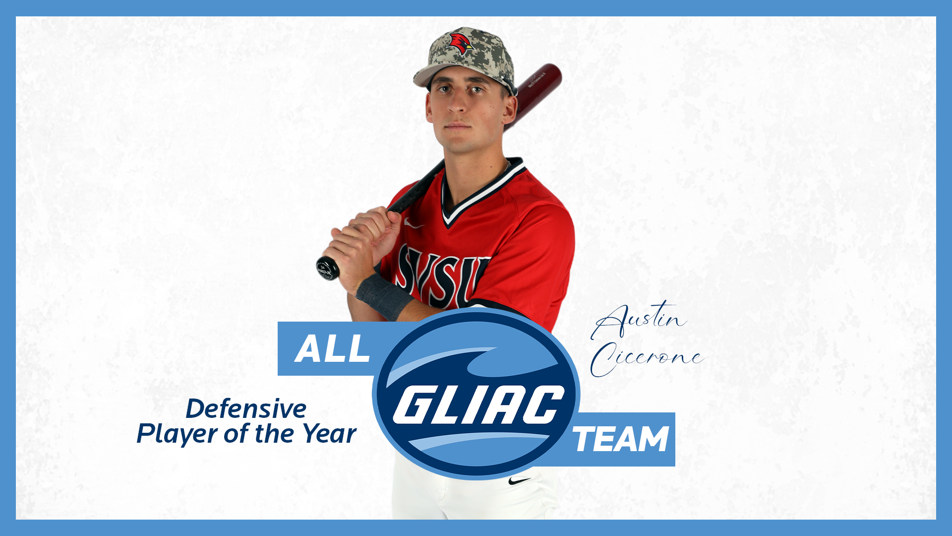 Cicerone Named GLIAC Defensive Player of the Year; Eight Cardinals Earn All-GLIAC Honors