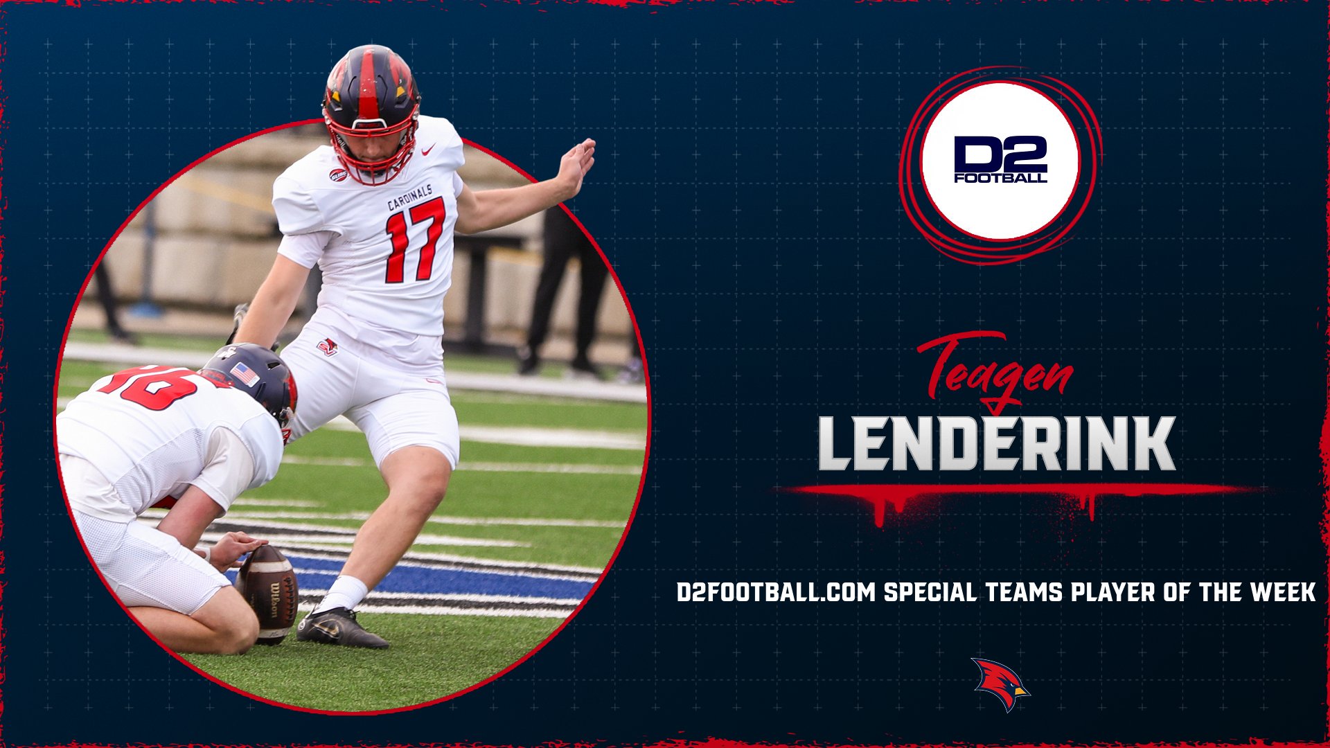 Teagen Lenderink Earns D2Football.com Player of the Week
