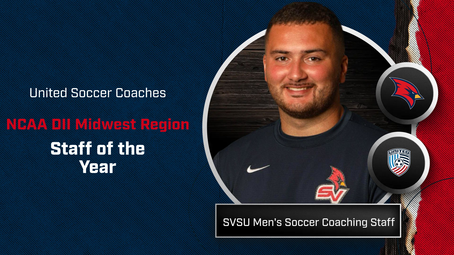 SVSU Men&rsquo;s Soccer Coaching Staff Named NCAA DII Midwest Region Staff of the Year