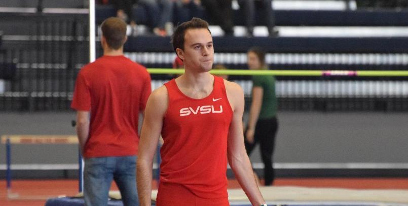 Sam Black leads the decathlon after day one at the 2016 GLIAC Outdoor Championships...