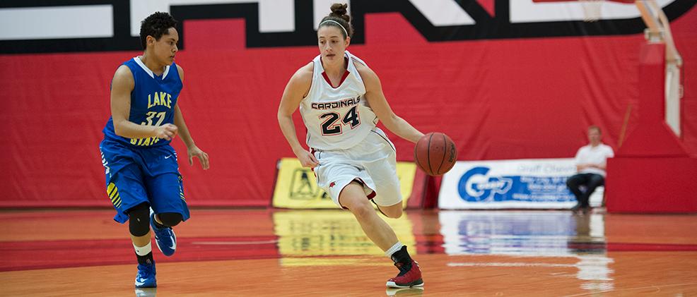 Junior Danielle Carriere scored a career-high 20 points against Tiffin on Saturday