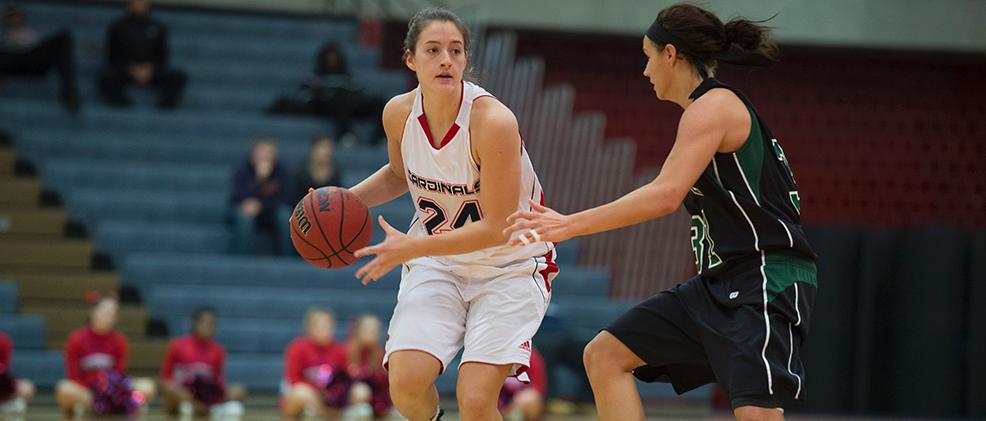 Danielle Carriere had 17 points and 7 boards against the Cougars on Friday night
