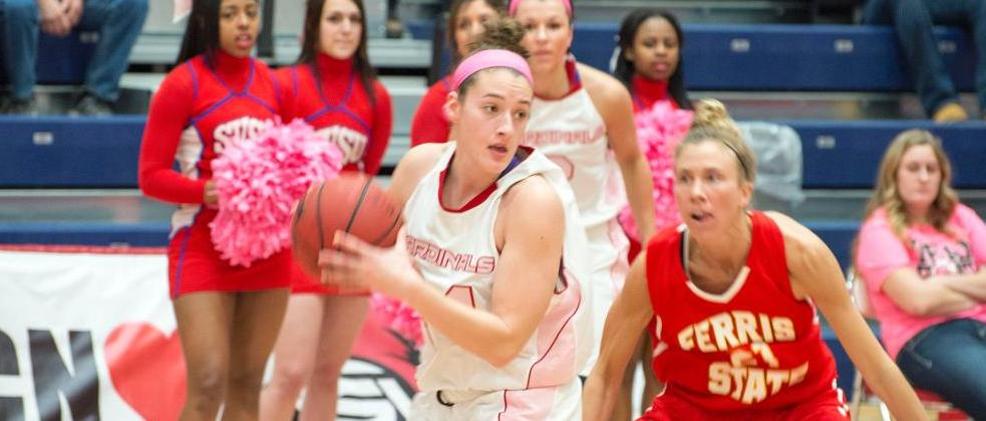 Danielle Carriere had 5 points, 8 rebounds, and 3 assists against Ferris State on Saturday