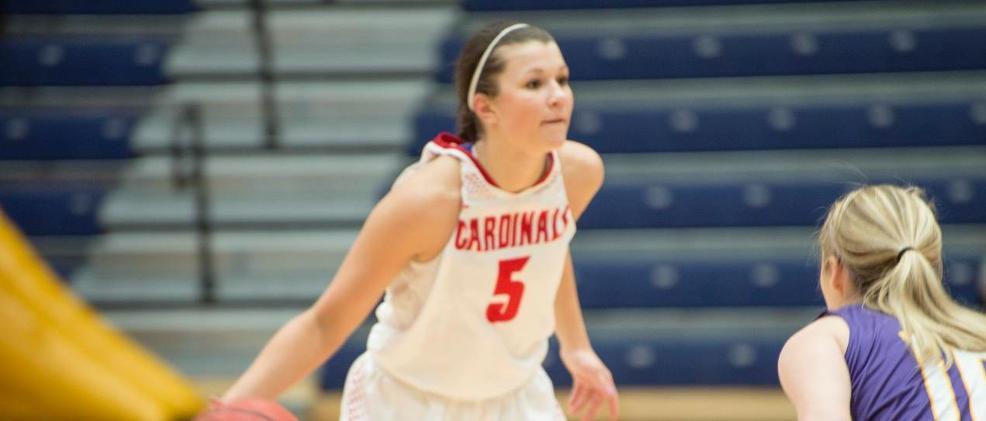 Jess Alexander went 9-of-12 down the stretch from the foul line for the Lady Cardinals in the victory