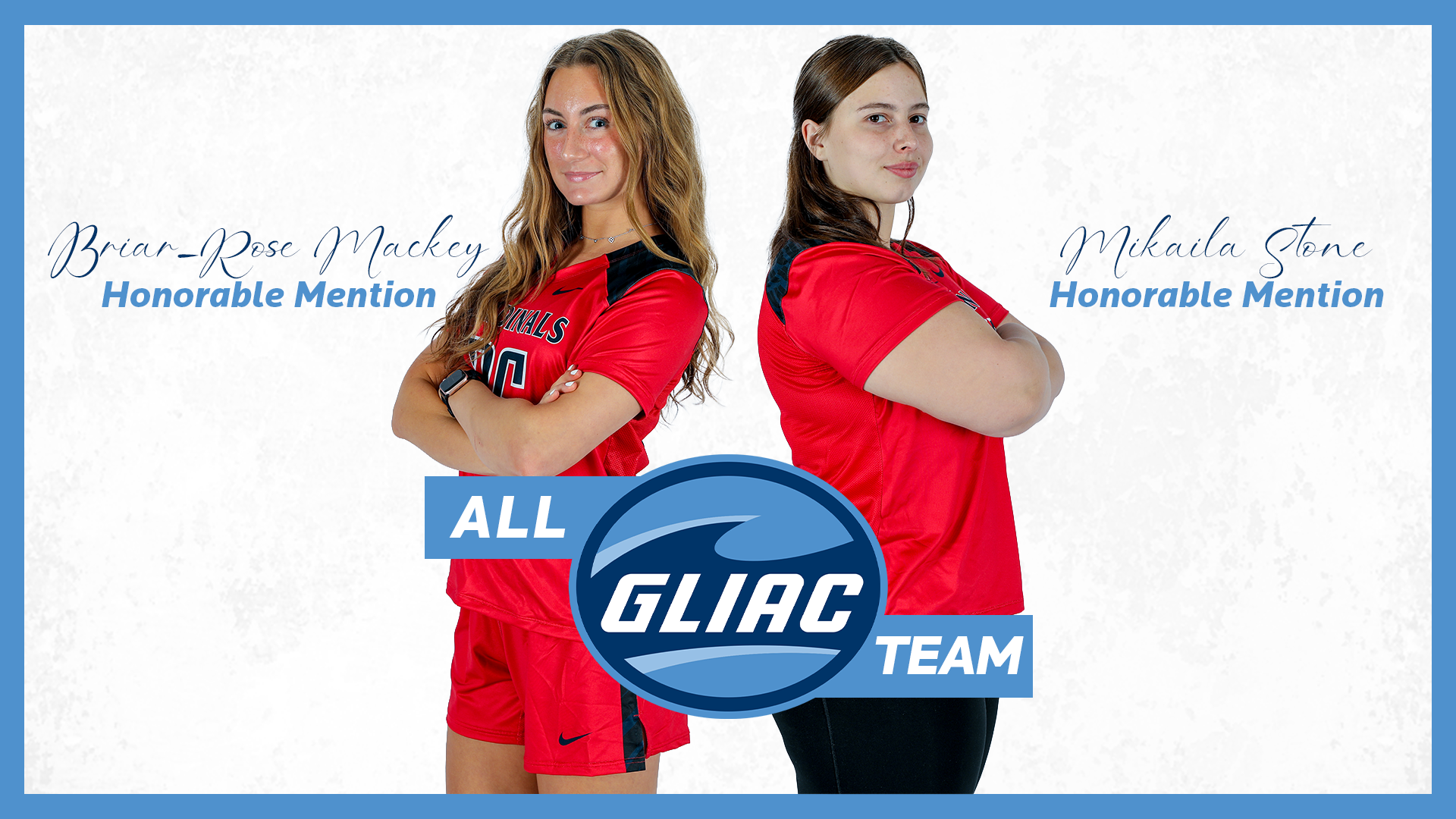 Mackey and Stone Earn All-GLIAC Honorable Mention