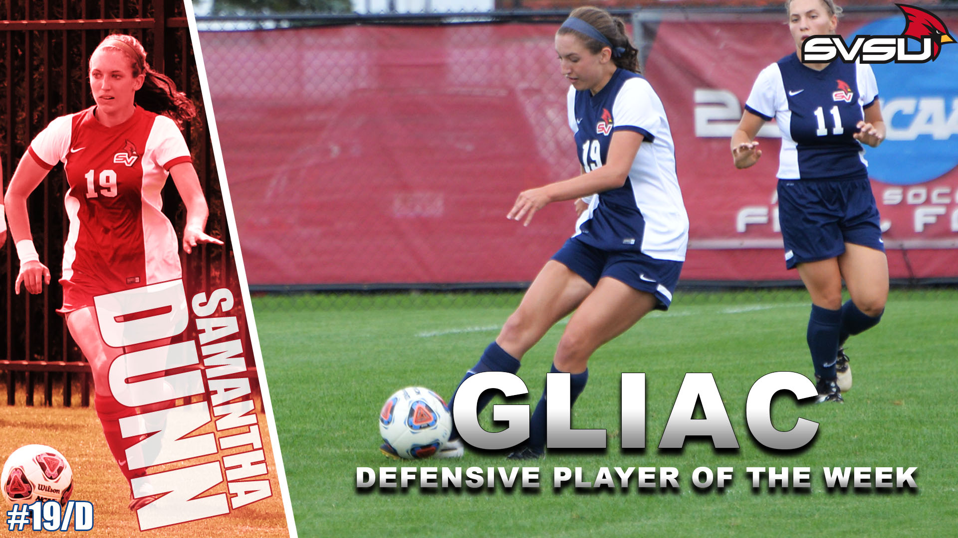 Samantha Dunn Named GLIAC Defensive Player of the Week