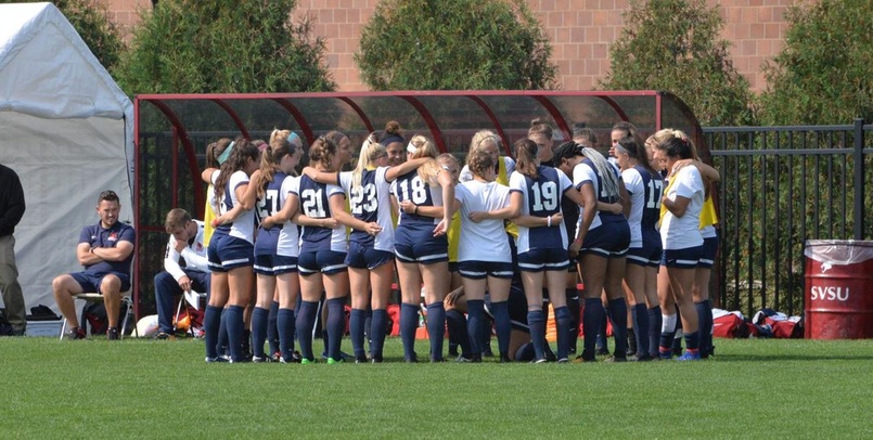 Saginaw Valley falls in conference opener versus #7 Grand Valley, 3-0.