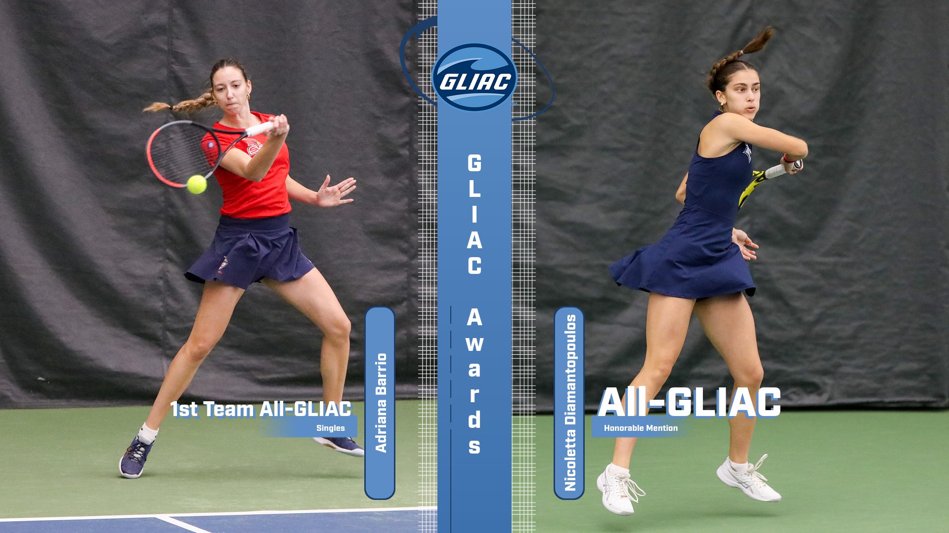 Adriana Barrio Highlights Tennis GLIAC Award with Third First-Team Selection
