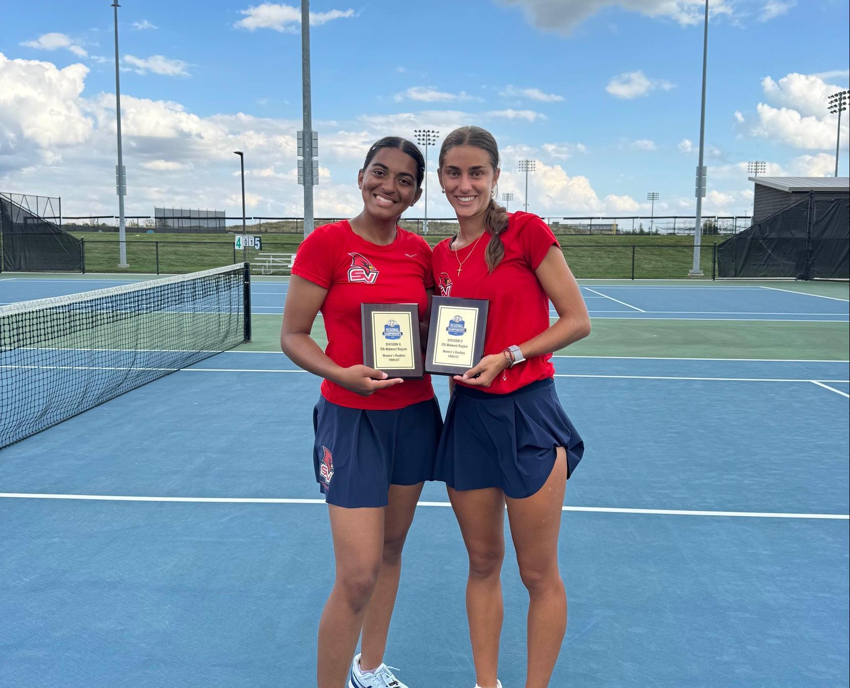 Nicoletta Diamantopoulos and Fatimah Butt Make Regional Finals in Doubles as Tennis Shines at ITA Championships