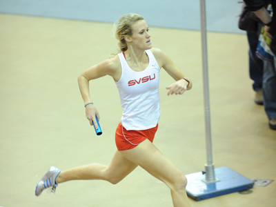 Wright Posts National Qualifying Time at SVSU 'Doug Hansen Open'