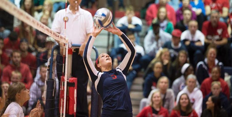 Kelly Vellucci had 40 assists, 26 digs and two blocks against the Lakers...
