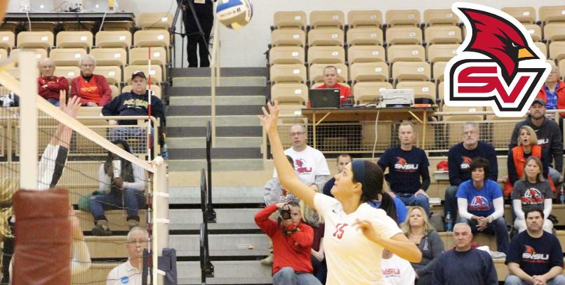 Kaylee Schmitt had a match-high 12 kills in the NCAA Tournament contest vs. Rockhurst...