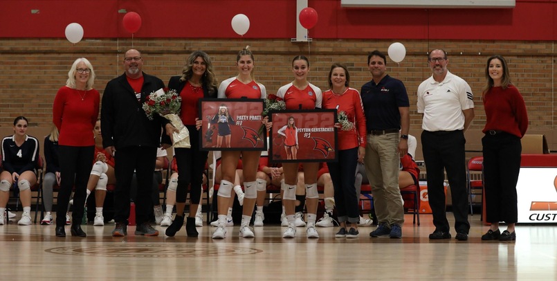 Peyton Gerstacker, Patricia Pratt Honored on Senior Day in Regular-Season Home Finale