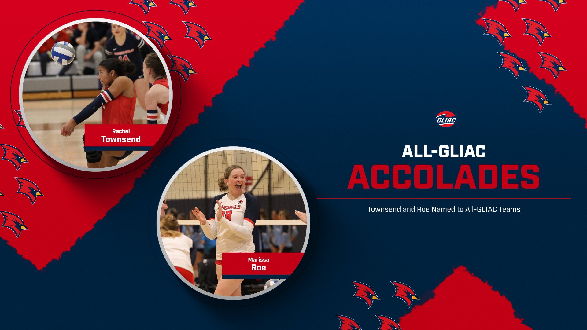 Townsend and Roe Earn All-GLIAC Honors
